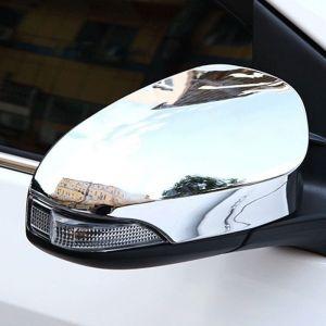 Накладки на зеркала хромированные для Toyota Corolla 2014-2018